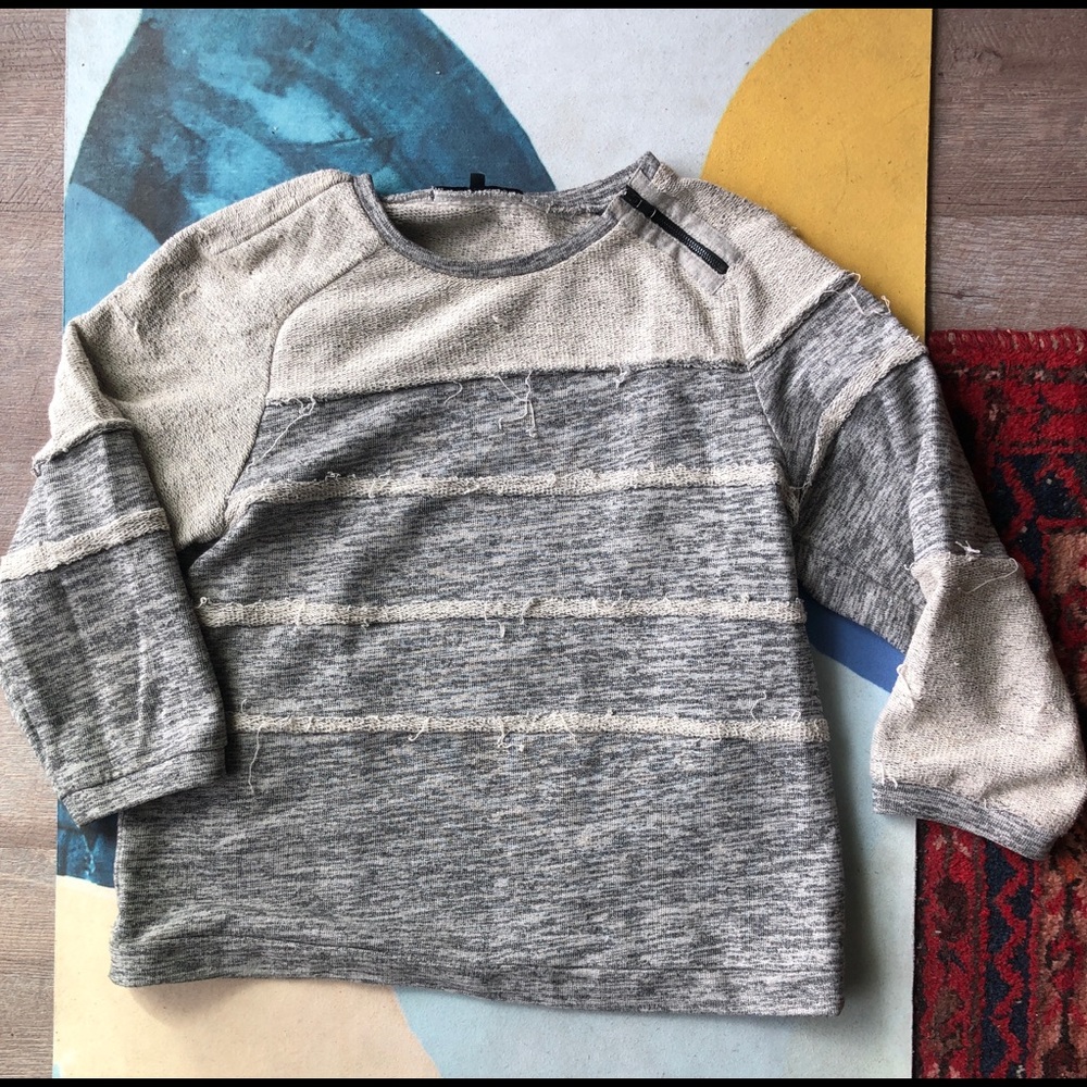 Tibi sweatshirt with intentional pulls